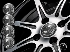 Wheel emblems Premium Style Pro Brand Luxury Wave